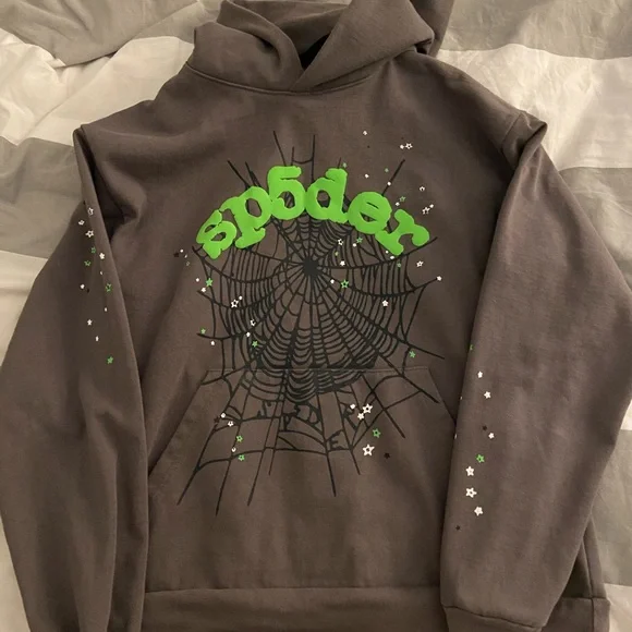 sp5der クモの巣柄 slate gray web hoodie Sp5der Wait Web Hoodie Slate Grey – Mood Toronto